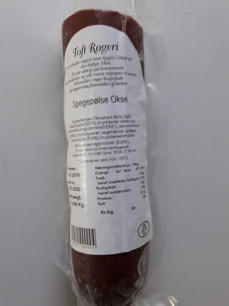 Oksesalami, ca. 500 gr.