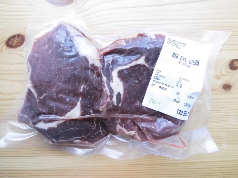 Rib-Eye, 2 stk pr. pakke. 600-800 gr.