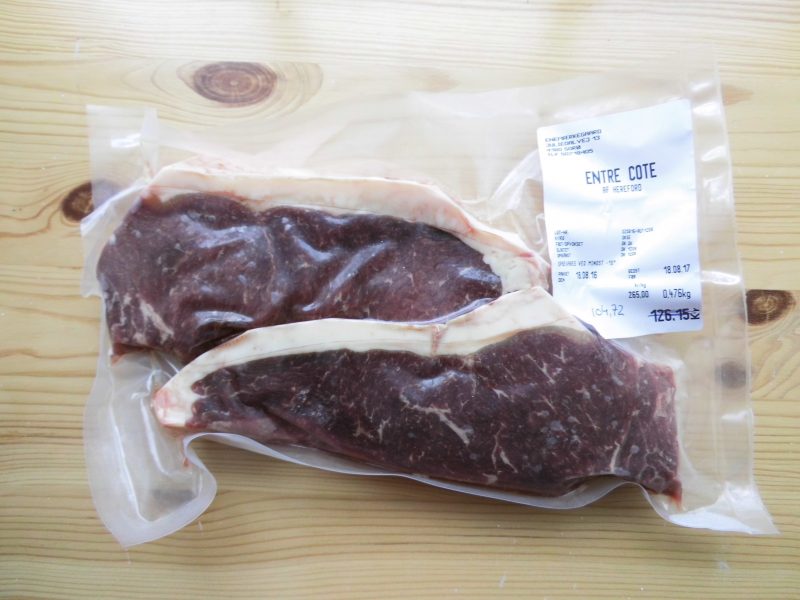 Entrecote, 2 stk. pr. pakke, 550-900 gr.