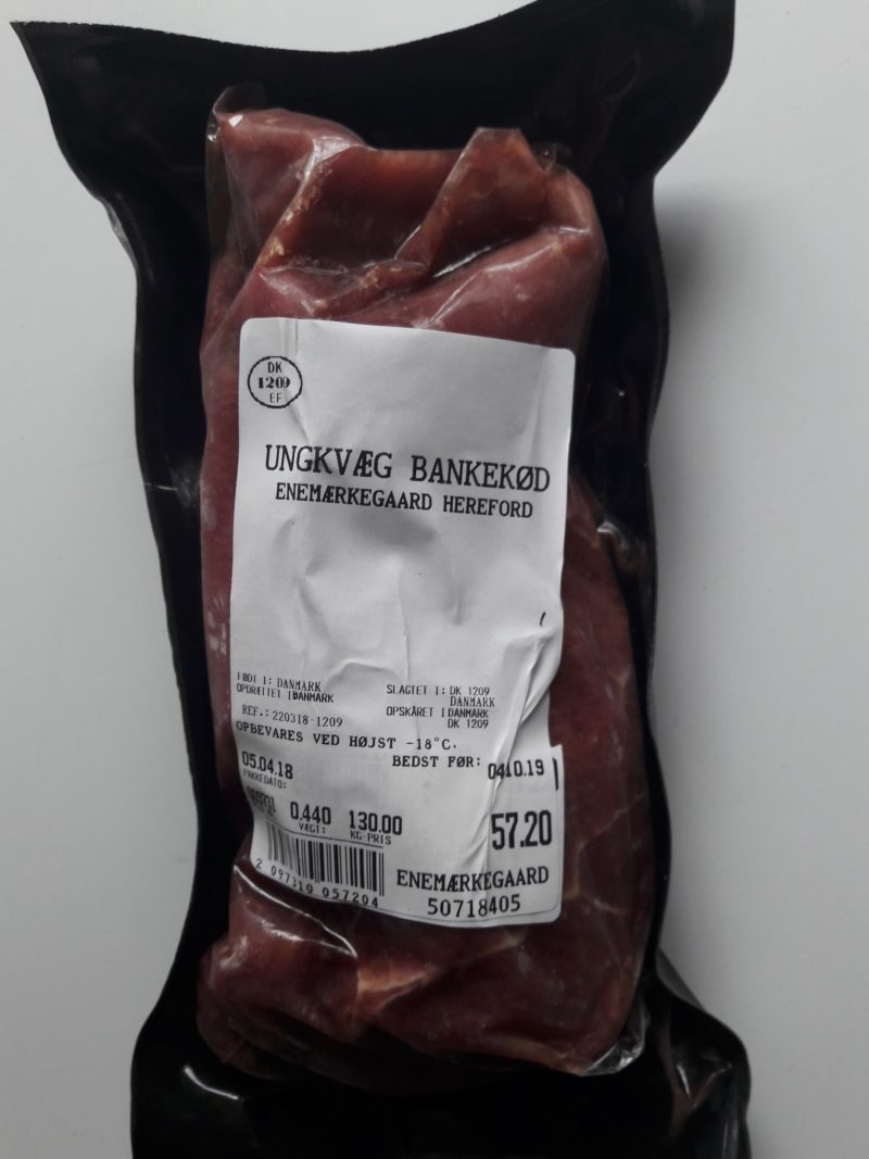 Bankekød, 300-500 gr.